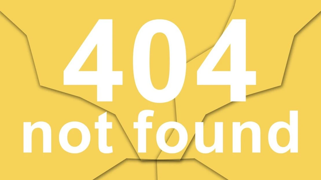 404 Error page not found